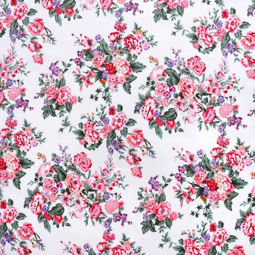 Deadstock Cotton Poplin - Chelsea Flowers - SALE