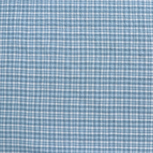 Deadstock Cotton Seersucker - Light Blue Check