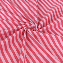 Deadstock Cotton Seersucker - Pink Candy Stripe