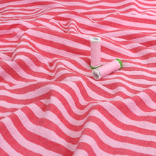 Deadstock Cotton Seersucker - Pink Candy Stripe