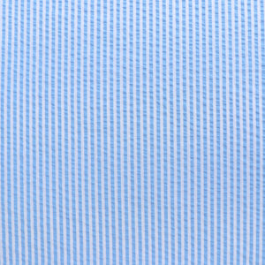 Deadstock Cotton Seersucker - Sky Blue Stripe