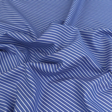 Deadstock Cotton Shirting - Marine Stripe