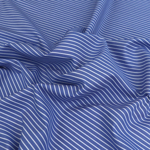 Deadstock Cotton Shirting - Marine Stripe