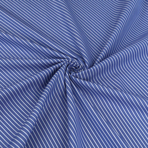 Deadstock Cotton Shirting - Marine Stripe