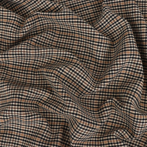 Deadstock Double Faced Wool - Beige Check