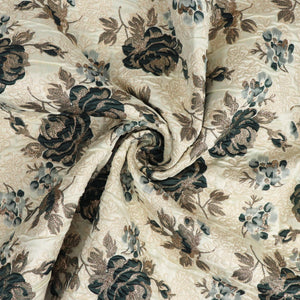 Deadstock Jacquard - Double Sided Metallic Roses