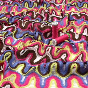 Deadstock Lace Knit - Crochet Inspired Retro Wave