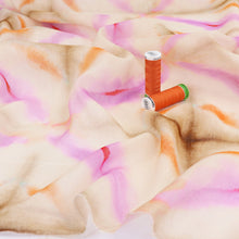 Deadstock Lightweight Cotton Linen Silk - Tie Dye Crosses