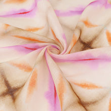 Deadstock Lightweight Cotton Linen Silk - Tie Dye Crosses
