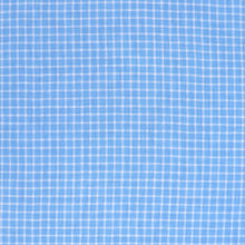 Deadstock Linen - Yarn Dyed Light Blue + White Check