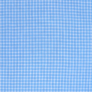 Deadstock Linen - Yarn Dyed Light Blue + White Check