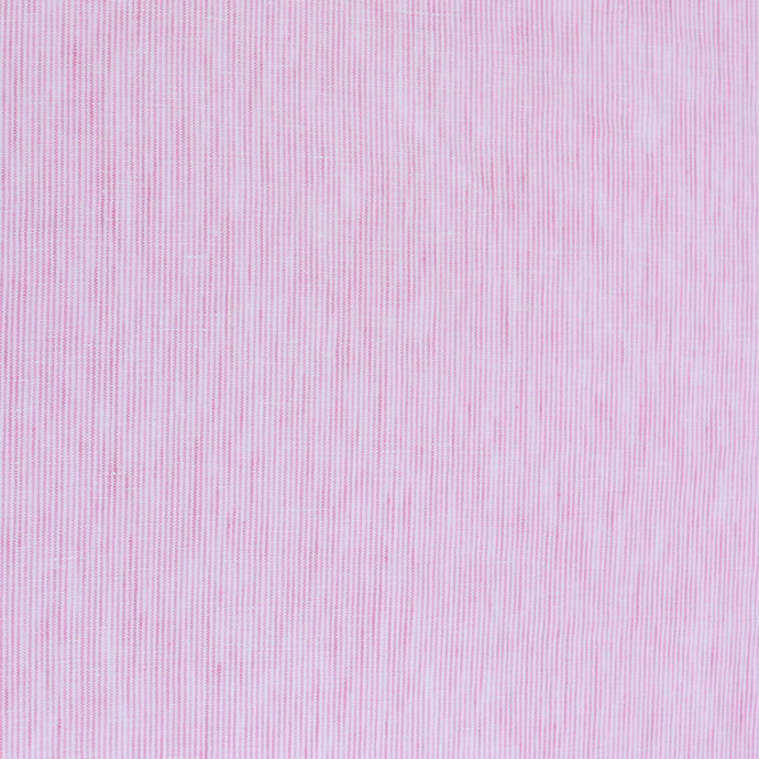 Deadstock Linen - Yarn Dyed Thin Pink Stripe