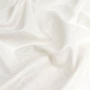 Deadstock Linen Cotton - Metallic Pinstripe