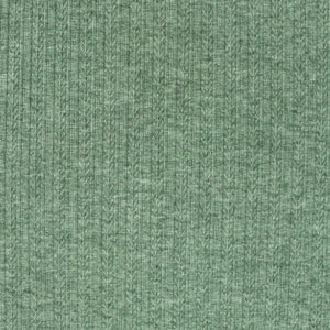 Deadstock Pointelle Ribbed Knit - Marled Green