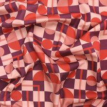 Deadstock Stretch Cotton Sateen - Retro Shapes