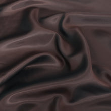 Deadstock Viscose Acetate Satin Twill - Shot Lining - Chocolate Brown + Black