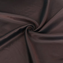 Deadstock Viscose Acetate Satin Twill - Shot Lining - Chocolate Brown + Black