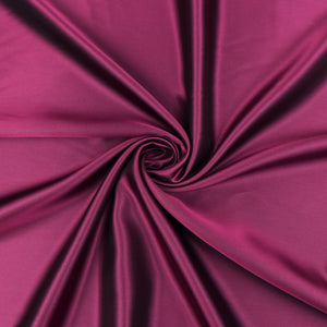 Deadstock Viscose Acetate Satin Twill - Shot Lining - Plum + Black