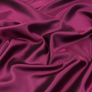 Deadstock Viscose Acetate Satin Twill - Shot Lining - Plum + Black