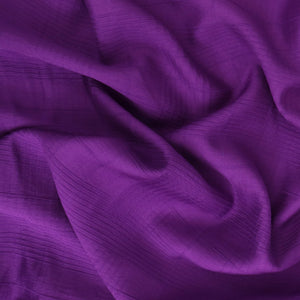 Deadstock Viscose Blend Jacquard - Grid - Purple
