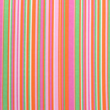 Deadstock Viscose Blend Pique - Stripes - Pink + Orange - SALE