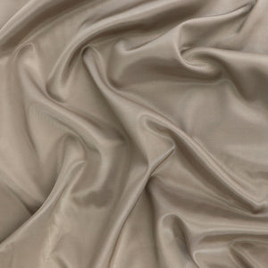 Deadstock Viscose Cotton Satin Twill Lining - Mushroom