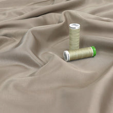 Deadstock Viscose Cotton Satin Twill Lining - Mushroom