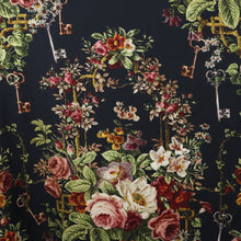 Deadstock Viscose Crepe - Floral Keys - Sold Per Panel 210cm length
