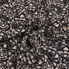 Deadstock Viscose Crepe - Midnight Paisley