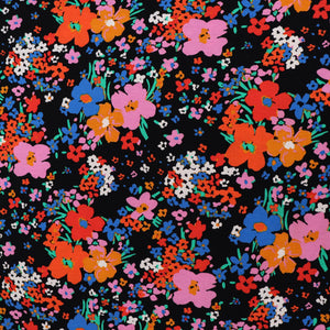 Deadstock Viscose Jersey - Bold Blooms - END OF BOLT 50cm