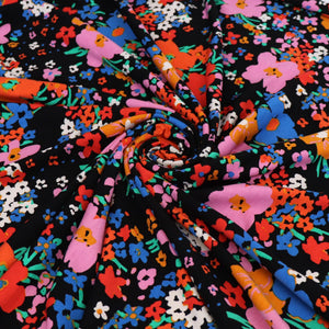 Deadstock Viscose Jersey - Bold Blooms