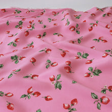Deadstock Viscose Lawn - Strawberry Dreams