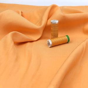 Deadstock Viscose Linen - Apricot Orange