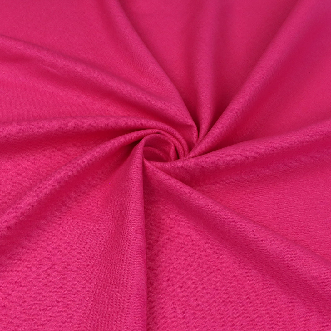 Deadstock Viscose Linen - Fuchsia Pink