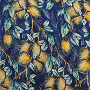 Deadstock Viscose Satin - Lemons