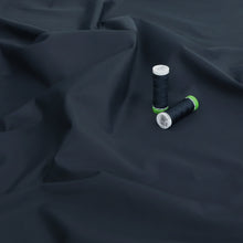 Deadstock Water Repellant Cotton Blend Trench Coating - Navy Blue