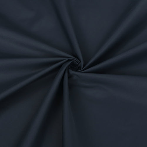 Deadstock Water Repellant Cotton Blend Trench Coating - Navy Blue