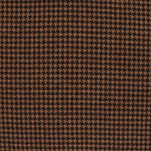 Deadstock Wool Coating - Chocolate Dogtooth