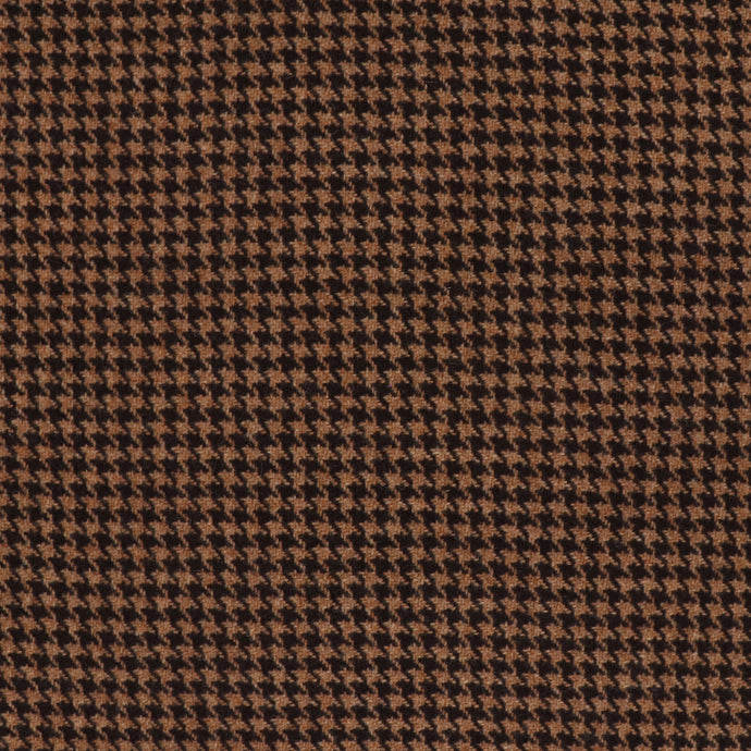 Deadstock Wool Coating - Chocolate Dogtooth