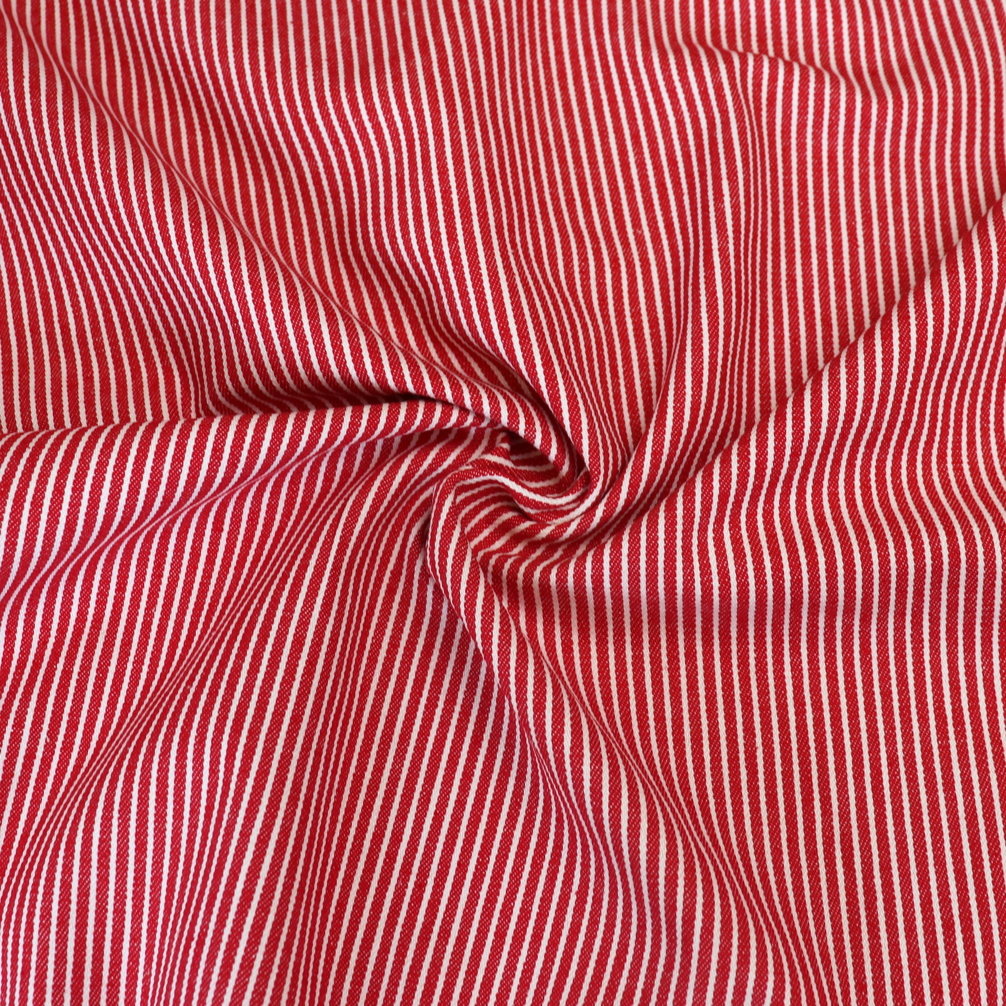 Thin Stripe Fabric Cotton Nylon By The Meter for Shirt Work