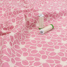 Embroidered Cotton Lawn - Daisy Chain - Pink