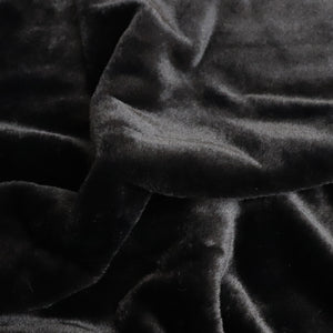 Faux Fur Fabric, Black