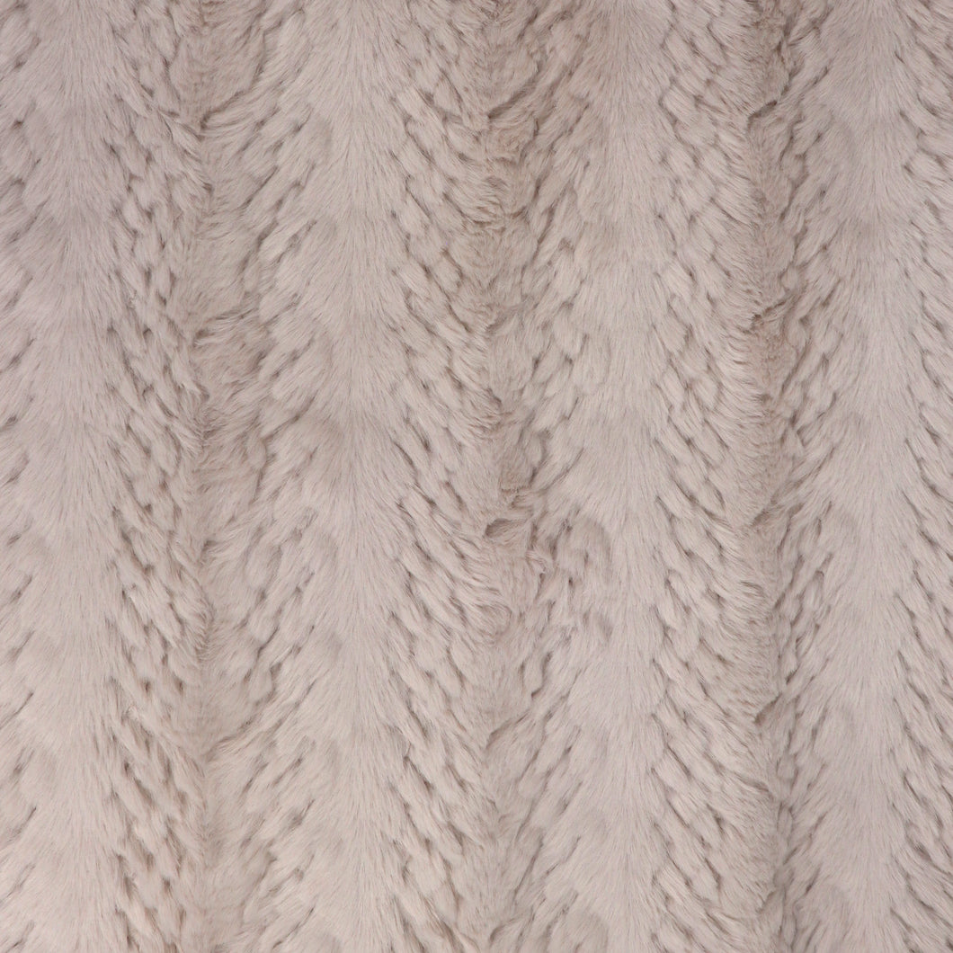 Faux Fur - Cable - Light Beige