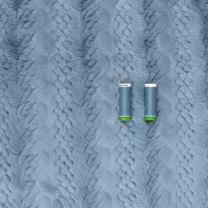 Faux Fur - Cable - Light Blue