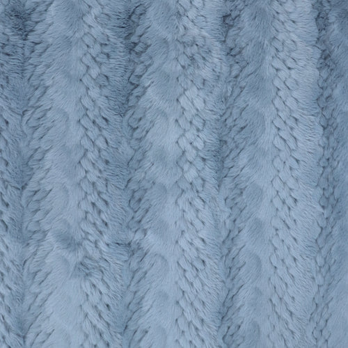 Faux Fur - Cable - Light Blue