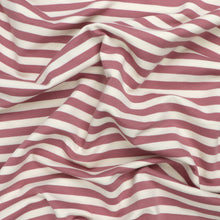 French Terry - Yarn Dyed Stripe - Rose Pink