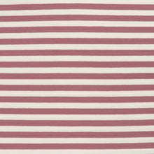 French Terry - Yarn Dyed Stripe - Rose Pink