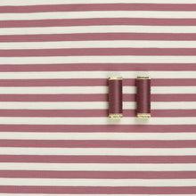 French Terry - Yarn Dyed Stripe - Rose Pink