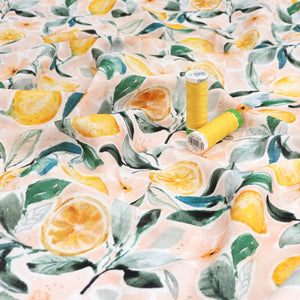 Cotton Double Gauze - Lemon Blossom