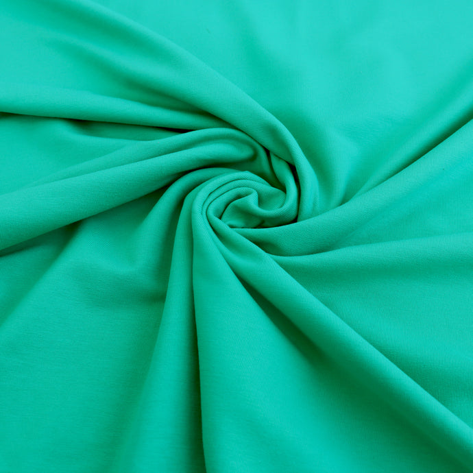 Organic Cotton French Terry - Jade Green